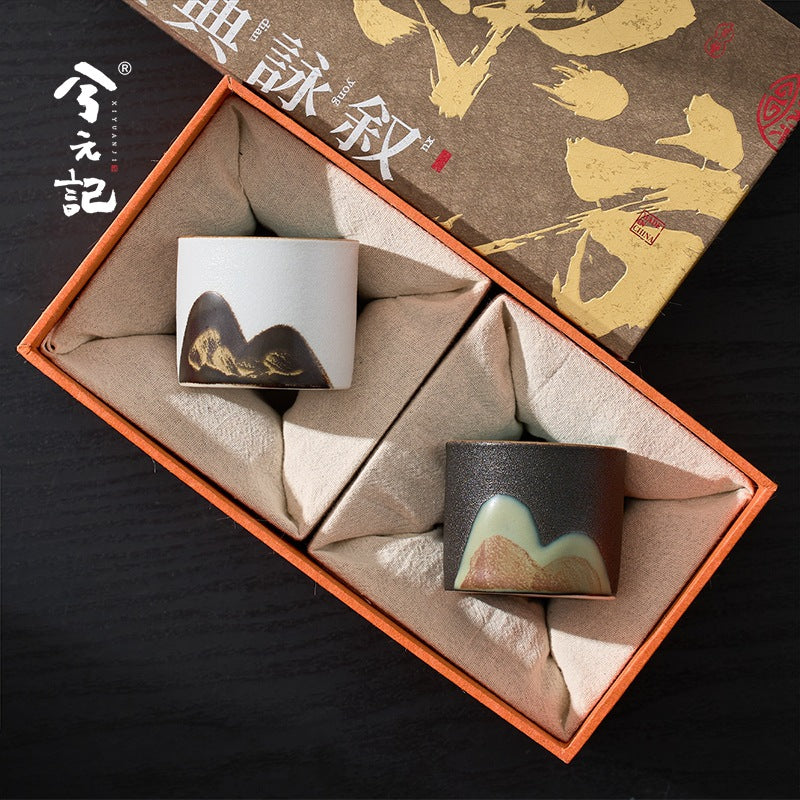 Flow Atelier | 敦煌・千里江山釉畫彩對杯禮盒